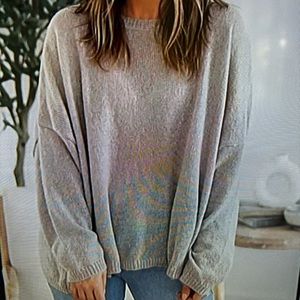 DARYL-ANN DENNER oversized cream SWEATER